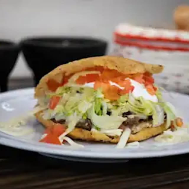 Carne Asada (Skirt Steak) Gordita.