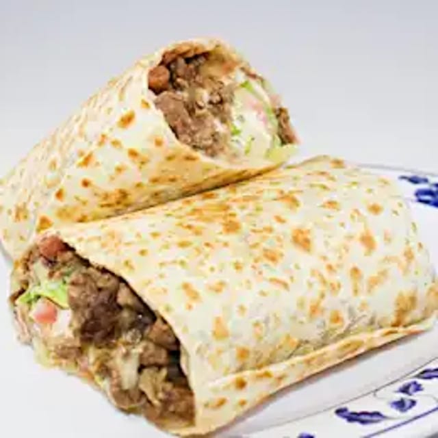 Carne Asada (Skirt Steak) Burrito.